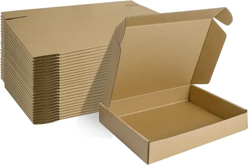 Miniatura 30 de MEBRUDY Cajas de envío de 4 x 4 x 2 pulgadas, paquete de 100 unidades, pequeñas cajas de cartón corrugado para enviar por correo, embalaje de Marrón