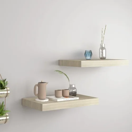 Miniatura 53 de Estantes flotantes de pared, juego de 4 estantes decorativos para montar en la pared, estante colgante con soportes invisibles para decoración