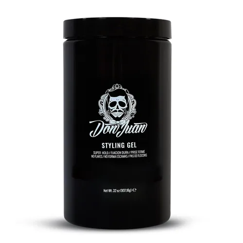 Don Juan Gel para peinar el cabello, fijación fuerte, fórmula que no se descama, aroma de brisa marina de verano, 32 onzas