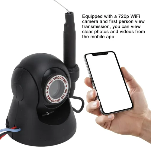 Miniatura 7 de SUNGOOYUE Cámara WiFi de ángulo ajustable 720P HD para RC Car Picnics Senderismo Viajar, Cámara de control remoto RC para F3 F4 1:24 RC Car