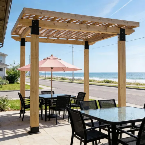 Miniatura 8 de Soportes de pérgola 4x4 (Una vía-4x4-8)