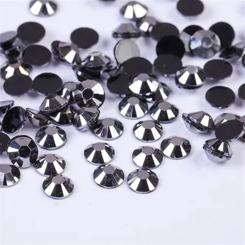 Miniatura 54 de 3000 unidades de diamantes de imitación termoadhesivos SS6 de 2mm con parte posterior plana, gemas de cristal de vidrio transparente redondas