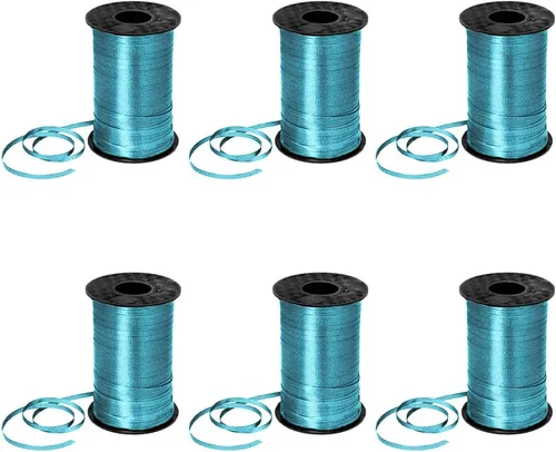 Miniatura 46 de PMU Tira de cinta rizadora negra de 500 yardas x 3/16 pulgadas para envolver regalos, decoración de cumpleaños, celebraciones, fiestas, accesorios