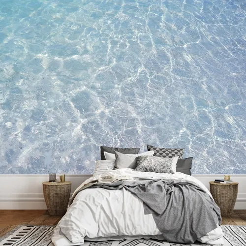Miniatura 13 de wall26 - Hermoso patrón de agua azul que refleja el sol. - Mural de pared removible Papel pintado autoadhesivo grande - 100x144 pulgadas obra