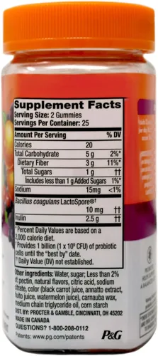 Miniatura 4 de Align Gomitas probióticas y probióticas para salud digestiva con sabor a frutas, 50