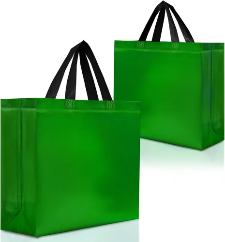Miniatura 30 de Nush Nush Bolsas de regalo azules de tamaño mediano – Juego de 12 bolsas de regalo reutilizables azules brillantes con asas – Ideal para recuerdos