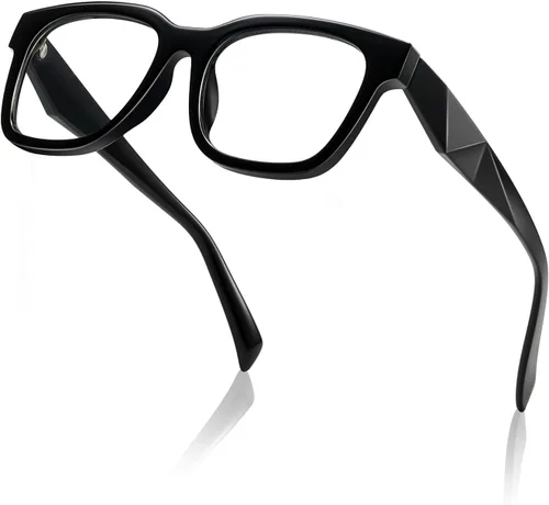 kimorn Lentes de bloqueo de luz azul, antifatiga ocular y protección UV, gafas de marco cuadrado para mujeres y hombres