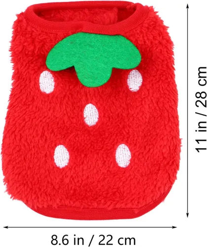 Miniatura 4 de POPETPOP Ropa de conejo para conejitos – Trajes de conejillo de Indias ropa de conejito de forro polar, suéter de conejillo de indias, chaleco
