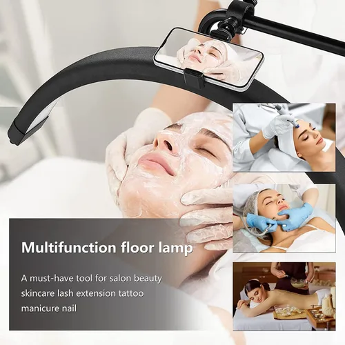 Miniatura 7 de FG-620L - Lámpara de pie LED para esteticistas, luz de tatuaje, lámpara de maquillaje LED, lámpara de luna facialista, iluminación para belleza