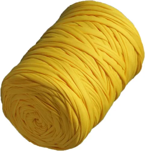 Miniatura 7 de Hilo de camiseta de 130 yardas, tejido de ganchillo de tela de ganchillo, hilo de camiseta de color sólido para principiantes de ganchillo para Negro