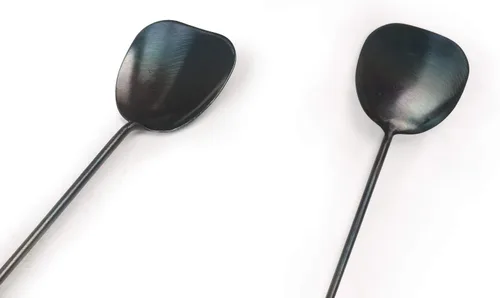 Miniatura 5 de ZhenSanHuan juego de utensilios de wok de hierro hechos a mano tradicionales chinos, espátula y cucharón de wok largo (juego de cucharón y espátula)