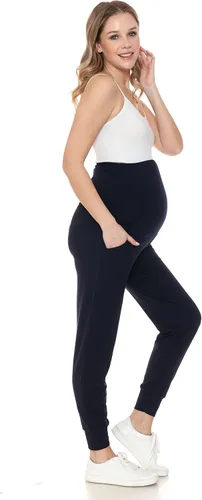 Miniatura 245 de Leggings Depot Pantalones de maternidad para mujer, sobre el vientre, pantalones deportivos casuales para descansar