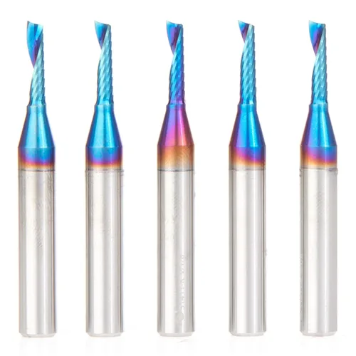 Miniatura 31 de Amana Tool Spektra 51445-K, 51445-K, 1/8 D x 5/8 CH x 1/4 SHK x 2-1/2 pulgadas de largo, acabado de espejo