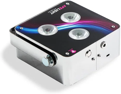 Miniatura 19 de Ape Labs Maxi Juego de 2 luces verticales inteligentes profesionales de fabricación alemana, 45 vatios RGBW LED Par, funciona con pilas con DMX