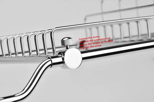 Miniatura 3 de Estante extensible de latón para bañera con acabado cromado pulido para un elegante almacenamiento en el baño