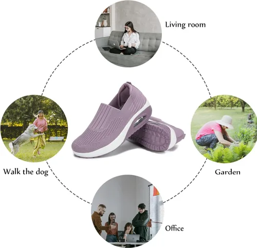 Miniatura 5 de Touchmosees Women Slip-on Walking Shoes