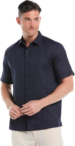 Miniatura 8 de Cubavera Camisa de manga corta con botones y mezcla de lino para hombre
