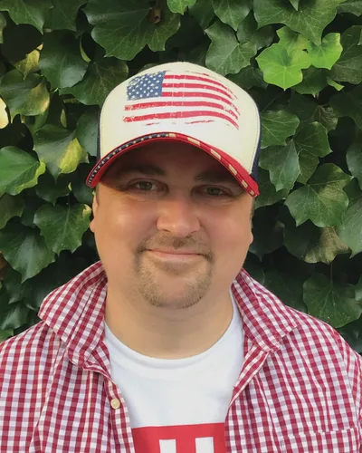 Miniatura 4 de Fits Y'all USA Flag Americana Structured Trucker Hat for Unisex and 3XL Oversize