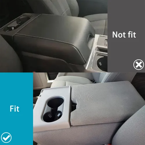 Miniatura 4 de Funda de reposabrazos de consola central para accesorios Ford F150 2015-2026 para F250 F350 F450 2017-2026 con asiento de salto 40/20/40, protección