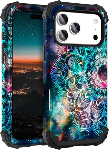 Miniatura 93 de Hocase Funda para iPhone SE 2022/2020, resistente a prueba de golpes, de plástico duro+goma de silicona, funda protectora híbrida para iPhone SE