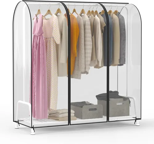 Miniatura 11 de Zilink Funda para Perchero de Ropa de 43 Pulgadas a Prueba de Polvo Transpirable Funda para Perchero de Ropa Bolsas para Ropa Grandes Protector