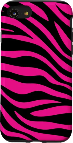 Miniatura 18 de Zebra Animal Print Pattern Black and Pink Cute Phone Case for iPhone 17