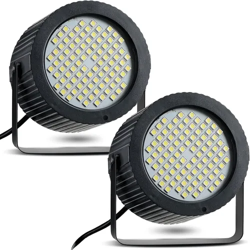 Miniatura 8 de Funtery 2 luces estroboscópicas brillantes de Halloween, 88 LED, iluminación intermitente para fiesta, sonido y modos de velocidad, luces