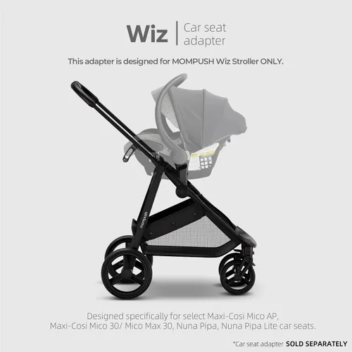 Miniatura 2 de Mompush Wiz - Adaptador de asiento de coche para cochecito, conecta los modelos específicos Maxi-COSI y Nuna al cochecito mompush Wiz