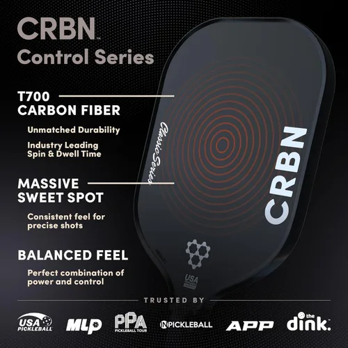 Miniatura 2 de CRBN Pickleball - Paleta CRBN1 y CRBN2 - Paleta de pickleball de fibra de carbono con núcleo de polímero tipo panal - Equilibrio perfecto