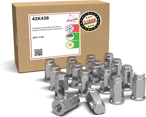 Miniatura 21 de Wheel Accessories Parts 16 tuercas de rosca M10x1.25 Bulge Bellota de 1.26 pulgadas de largo, color negro, hexagonal de 0.551 in para Artic Cat
