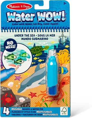 Miniatura 13 de Melissa & Doug On The Go Water Wow! Almohadilla de actividades para colorear reutilizable que se revela con agua - Selva