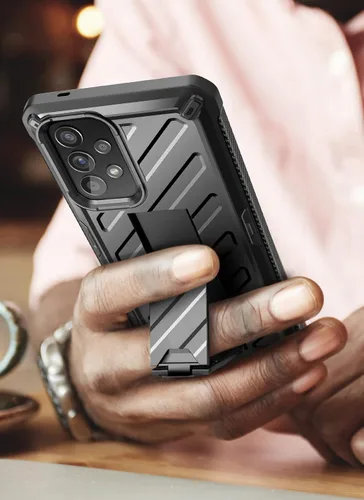 Miniatura 7 de SUPCASE Funda para Samsung Galaxy A53 5G (2022), delgada, resistente a prueba de golpes [serie Unicorn Beetle] con soporte (negro)