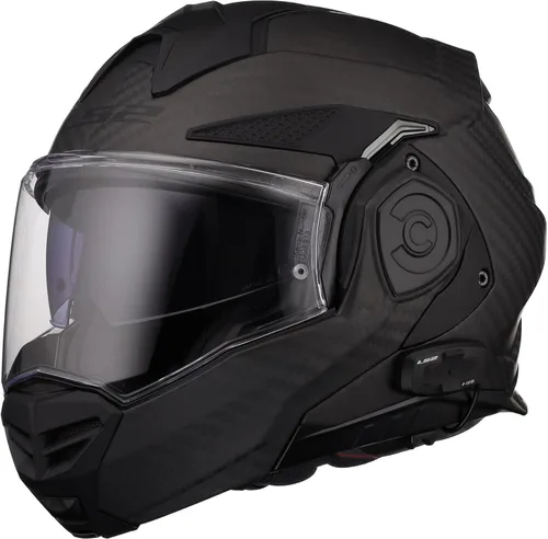 Miniatura 2 de Casco modular LS2 Helmets Advant X de fibra de carbono con Bluetooth Cardo 4X integrado