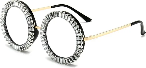 Miniatura 3 de Gafas de lectura bifocales con diamantes de imitación de gran tamaño, lentes de lectura bifocales para mujer, lentes de sol fotocromáticos