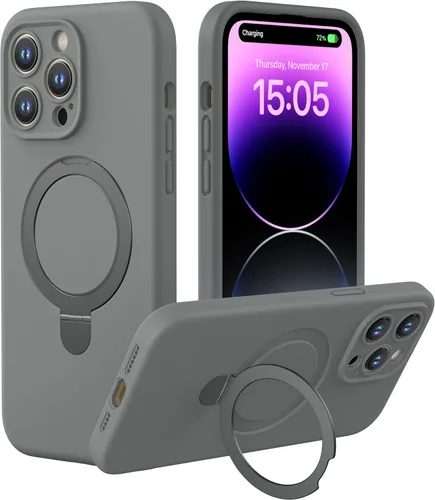 Miniatura 17 de CellEver Funda magnética fuerte para iPhone 14 Pro Max [para carga MagSafe] [protección de cámara] protección de alta resistencia, funda de silicona