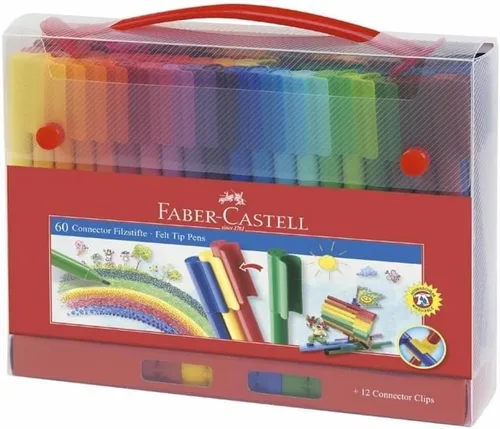 Miniatura 4 de Faber-Castell 155560 Conector de rotulador en estuche 60 piezas