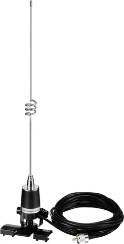 Miniatura 10 de Bingfu Antena de radio móvil VHF UHF 144/430MHz Banda dual 136-174MHz 400-470MHz Radio jamón para vehículo Antena de montaje NMO para coche, camión