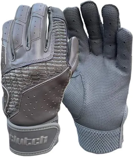 Guantes Clutch Sports Apparel de Serie Pro de cuero Cabretta para bateo, acolchados y elegantes, agarre cómodo y ajuste de dedo para jugadores de