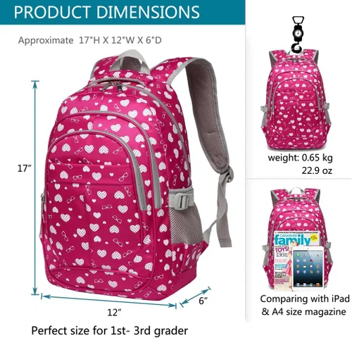 Miniatura 2 de BLUEFAIRY - Mochilas para niños y niñas, escuela primaria, jardín de niños