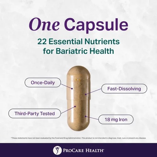 Miniatura 4 de ProCare Health Multivitamínico bariátrico con 18 mg de hierro (suministro de 3 meses) vitaminas posoperatorias pacientes de cirugía bariátrica