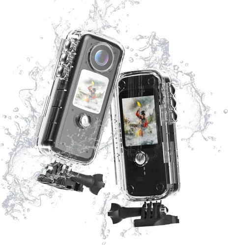 Miniatura 7 de Mini cámara de acción 4K60FPS, cámara de pulgar HD con tarjeta SD de 64 G, POV portátil, grabadora de video portátil, videocámara subacuática IPX8