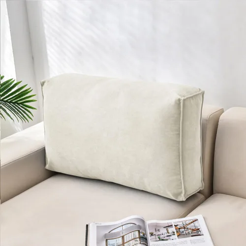 Miniatura 9 de Almohadas para cabecero, almohada de lectura, cojín grande para cabecero, respaldo de cama, soporte de posicionamiento con funda extraíble Naranja