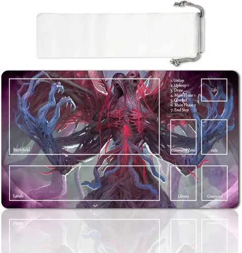 Miniatura 26 de Juego de mesa MTG Playmat Games Tamaño 60X35 cm CCG Compatible para TCG RPG CCG Play Mats (Ajani Steadfast-Zone)