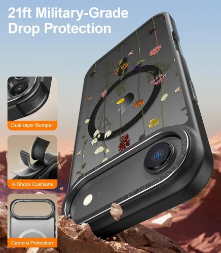 Miniatura 379 de Goodon para iPhone 15 Pro Max con protector de pantalla de privacidad, compatible con Magsafe, funda translúcida mate a prueba de golpes - Linda