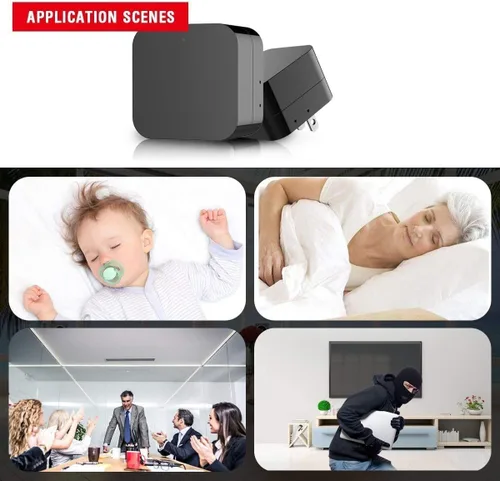 Miniatura 4 de Smart Indoor Baby / Pet Monitoring Cam con cargador, detección de movimiento de visión nocturna, aplicación del teléfono
