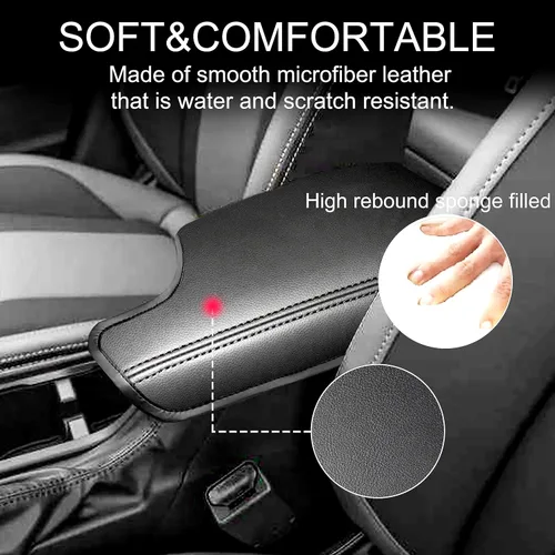 Miniatura 2 de Funda de reposabrazos de consola central para accesorios Subaru Crosstrek 2018 2019 2020 2021 2022 2023 Impreza 2017-2023 Funda de consola central