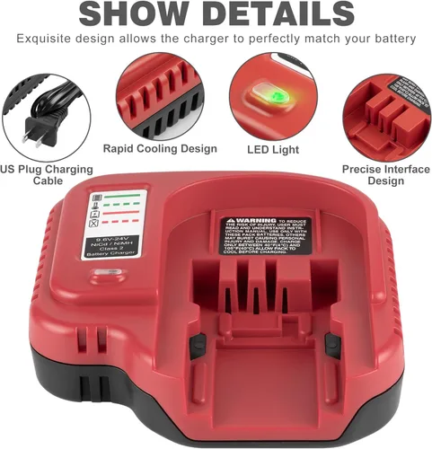 Miniatura 3 de Cargador rápido para Black & Decker BDFC240 18V 14.4V 12V 9.6V 24V NiCD NiMH Batería HPB18 HPB18-OPE HPB14 HPB96 HPB24 Reemplazo para cargador