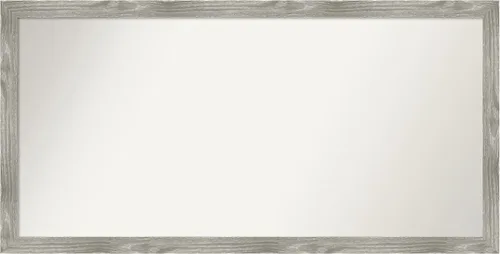 Miniatura 541 de Amanti Art Espejo personalizado, espejo de baño gris plomo a rayas, espejo de pared o espejo de tocador de baño sobre el fregadero