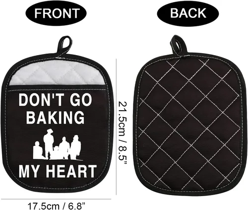 Miniatura 2 de Almohadillas para horno para hornear con bolsillo Don't Go Baking My Heart (Don't Go Baking My Heart)