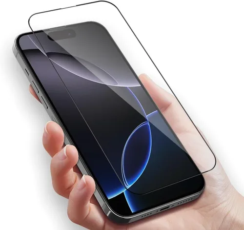 Miniatura 8 de Paquete de 2 protectores de pantalla para iPhone 15 Pro + 2 protectores de lente de cámara 9H + vidrio templado de grado militar, inastillable